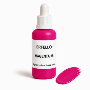 Pigment pe Bază de Apă Magenta 36 – pentru Marmură Lichidă și Praf Ceramic, 30ml