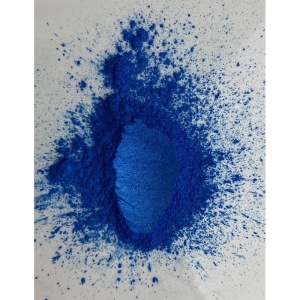 Pudră mica albastru cu efect sidefat pentru wax melt, rășină epoxidică și machiaj.