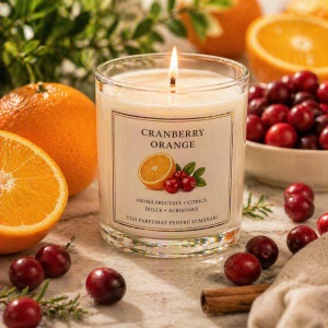 Ulei Parfumat Cranberry & Orange – Aromă fructat citric dulce-acrișor festiv | Lumânări, Difuzoare & Săpunuri | Erfello
