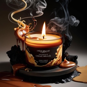 Ulei parfumat gurmand Creme Brulee – dozaj 4-10%, compatibil cu ceară soia, cocos, palmier și parafină