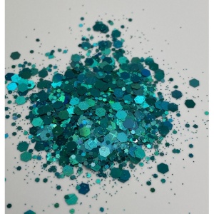 Chunky Glitter Turquoise pentru Wax Melt, Rășină, Tumbler, Nail Art și Decorațiuni, 10gr