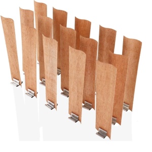 Fitil din Lemn Woodwick Forma S Ondulat cu Suporturi – 10 buc | Made in Germany