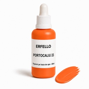 Pigment pe Bază de Apă Portocaliu 23 – pentru Marmură Lichidă și Praf Ceramic, 30ml