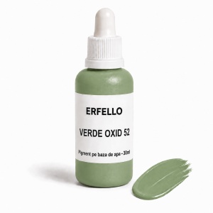 Pigment pe Bază de Apă Verde Oxid 52 – pentru Marmură Lichidă și Praf Ceramic, 30ml