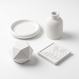 Praf Ceramic PREMIUM Alb Polar - Compozit Mineral pentru Turnare în Matrițe | Erfello - Img 2
