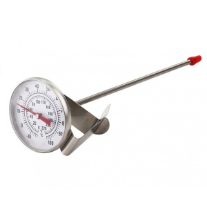 Termometru Mecanic Inox pentru Ceară , -10°C până la 100°C | cu Clemă de Fixare