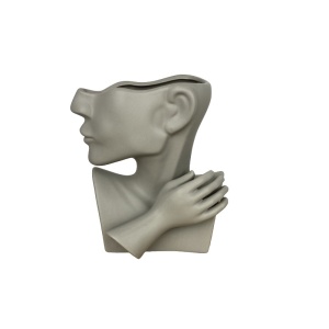 Vază Erello din Ceramică – Stil Modern, Gri