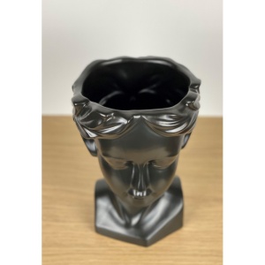 Vază Venus din Ceramică – Stil Modern, Negru, 21 cm - Img 3