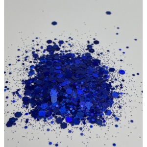 Chunky Glitter Albastru Închis pentru Wax Melt, Rășină, Tumbler, Nail Art și Decorațiuni, 10gr