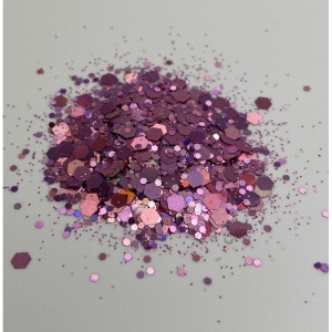 Chunky Glitter Roz Mediu pentru Wax Melt, Rășină, Tumbler, Nail Art și Decorațiuni, 10gr
