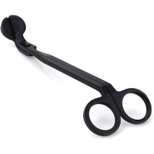 Foarfecă Fitil Lumânări Negru – Oțel Inoxidabil + Husă | Accesoriu Profesional pentru Tăiat Fitil