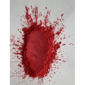 Pudră mica roșu cu efect sidefat pentru wax melt, rășină epoxidică și machiaj.