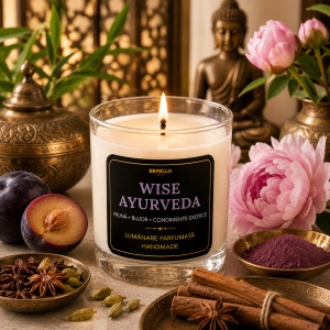Ulei Parfumat Wise Ayurveda – Aromă tonic relaxant exotic echilibrat | Lumânări, Difuzoare & Meditație | Erfello