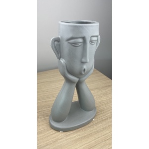 Vază Moderna din Ceramică – Stil Modern, Gri - Img 3