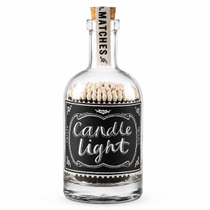 Chibrituri Decorative în Sticlă Candle Light – 150 Chibrituri Negre 100mm | Accesoriu Lumânări | Archivist UK