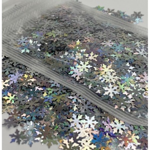 Wax melt decorat cu glitter fulgi de zăpadă