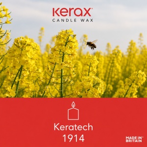 Keratech 1914 – Ceară Rapiță pentru Lumânări în Matrițe | Vegetarian | Kerax UK