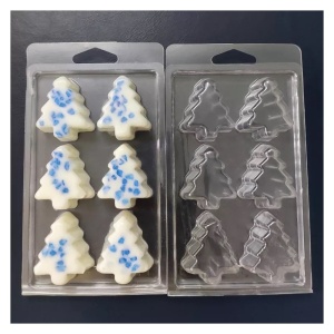 Matriță Clam Shell Brăduț pentru Wax Melt, PET Reciclabil