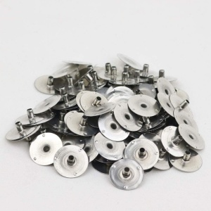 Suport Metalic pentru Fitil 15 mm, Gât Lung 6 mm – 50 buc