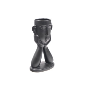 Vază Moderna din Ceramică – Stil Modern, Negru