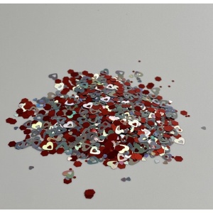 Glitter Inimioare pentru Wax Melt, Rășină și Decorațiuni Handmade, 10gr