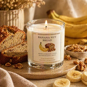Ulei Parfumat Banana Nut Bread – Aromă gurmand cald reconfortant dulce | Lumânări, Difuzoare & Săpunuri | Erfello