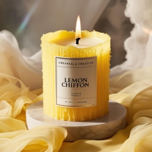 Ulei parfumat Lemon Chiffon Erfello – aromă de desert citric cu lămâie și vanilie pentru lumânări handmade din ceară de soia