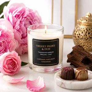 Ulei Parfumat Velvet Peony & Oud – Aromă floral oriental opulent luxos | Lumânări, Difuzoare & Săpunuri | Erfello