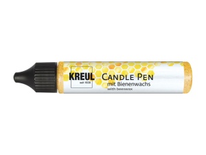 Carioci KREUL Glitter Gold 29ml – Vopsea pentru Decorat Lumânări, Calitate Germană