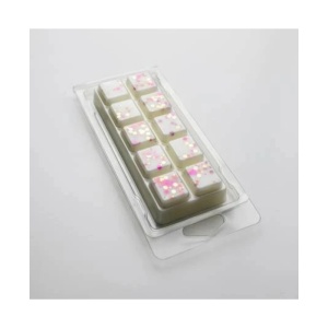 Matriță Clam Shell Square Snap Bar, PET Reciclabil pentru Wax Melt