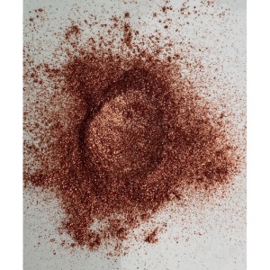 Pudră mica roz gold cu efect sidefat metalic cald pentru wax melt, rășină epoxidică și machiaj.