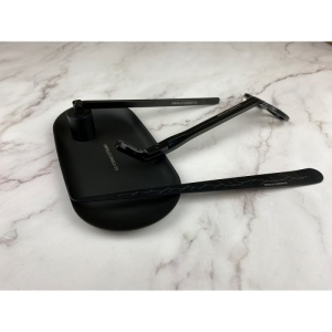 Detaliu foarfecă pentru fitil și stingător din inox negru