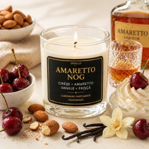 Ulei Parfumat Amaretto Nog – Aromă gurmand festiv dulce cremos | Lumânări, Difuzoare & Săpunuri | Erfello