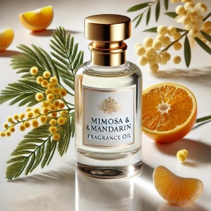 Ulei Parfumat Mimosa & Mandarin – Mandarină, Mimoza & Iasomie | Floral Citric Elegant | Lumânări, Difuzoare, Săpunuri