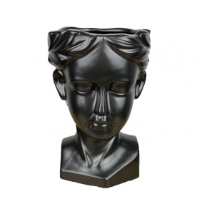 Vază Venus din Ceramică – Stil Modern, Negru, 21 cm - Img 2
