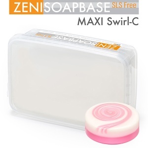 Bază de Săpun Melt & Pour Transparentă Zenisoap Swirl, Fără SLS, pentru Efecte Marmorate