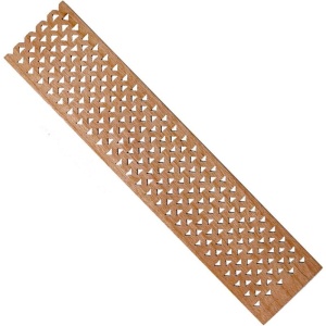 Detaliu model perforat fitil Woodwick lemn natural
