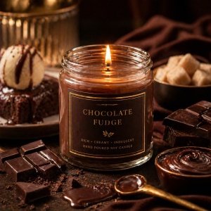Ulei parfumat Chocolate Fudge – aromă gurmandă de ciocolată neagră, caramel și vanilie, pentru lumânări și difuzoare