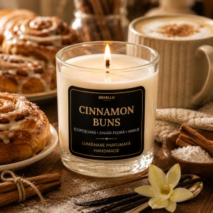 Ulei Parfumat Cinnamon Buns – Aromă gurmand patiserie caldă dulce | Lumânări, Difuzoare & Săpunuri | Erfello