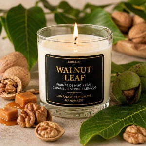 Ulei Parfumat Walnut Leaf – Aromă verde lemnos dulce de toamnă | Lumânări, Difuzoare & Săpunuri | Erfello