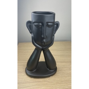 Vază Moderna din Ceramică – Stil Modern, Negru - Img 4