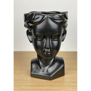 Vază Venus din Ceramică – Stil Modern, Negru, 21 cm