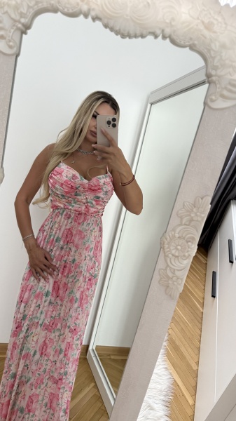 Rochie Ella Pink Flower - Img 4