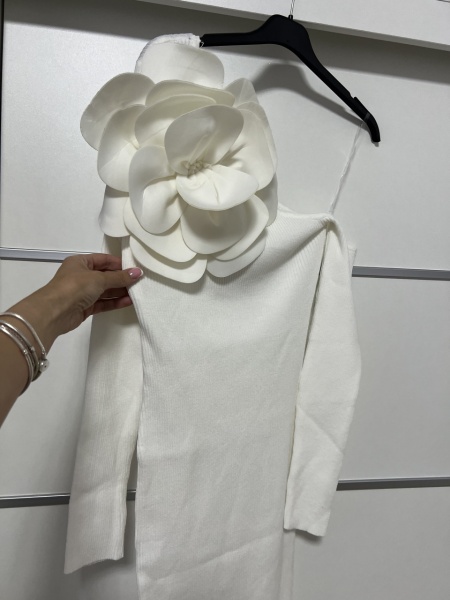 Rochie Flora White
