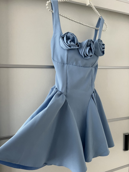 Rochie Iris Roses Baby Blue - Img 2