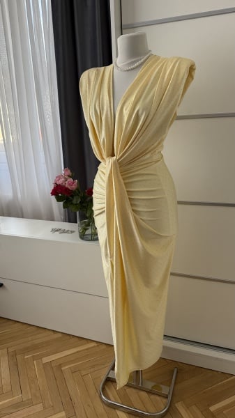 Rochie Modelatoare Bella 2 Crystal Yellow - Img 3