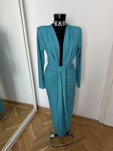 Rochie Modelatoare BELLA Crystal Aqua - Img 3