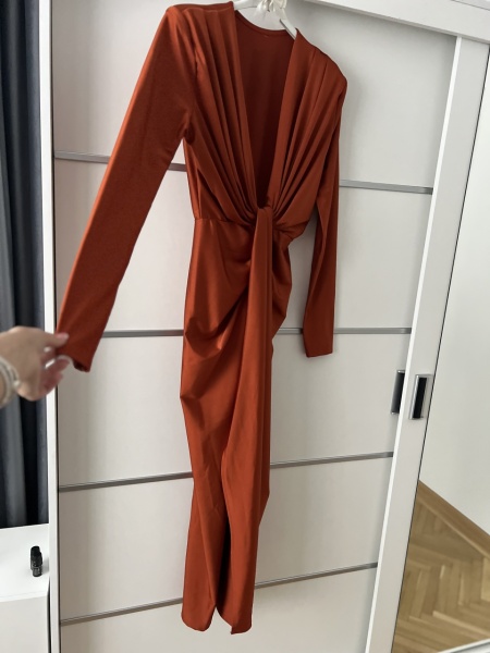 Rochie Modelatoare BELLA Royal Orange - Img 2