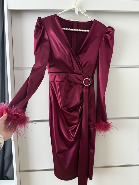 Rochie Sara Burgundy - Img 2