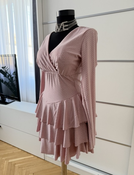 Rochie Barbie L Crystal Light Pink